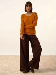 Just Cashmere Kaszmirowy sweter "Fiona" w kolorze jasnobrązowym rozmiar: L. Brązowe swetry klasyczne damskie Just Cashmere, l, z kaszmiru, bez kołnierzyka. Za 440.95 zł.