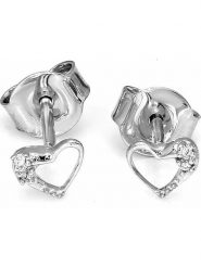 Vittoria Jewels Złote kolczyki-wkrętki z diamentami rozmiar: onesize. Szare kolczyki damskie Vittoria Jewels, z diamentem, złote. Za 861.99 zł.