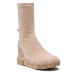 Botki QUAZI. Brązowe botki damskie QUAZI, bez obcasa, na koturnie, bez zapięcia. Za 183.99 zł.