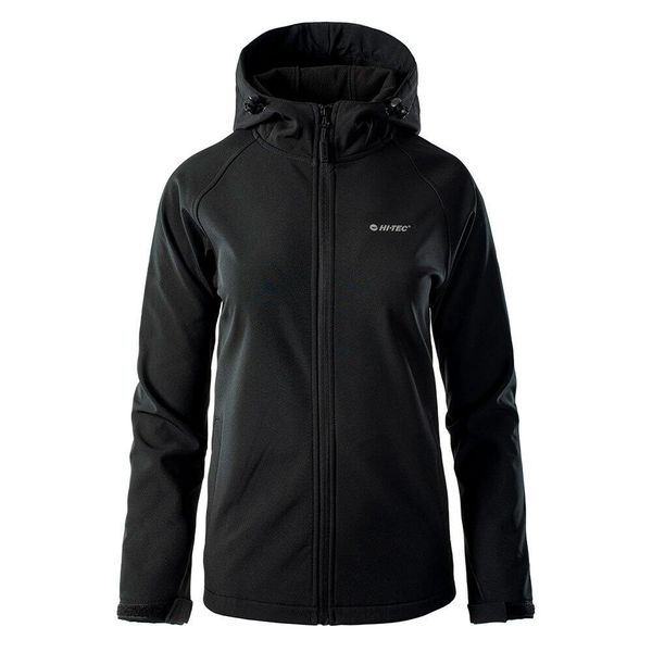 Kurtka Softshellowa Damska Neti. Czerwone kurtki damskie Hi-tec, l, bez wzorów, z materiału, z kapturem. Za 227.99 zł.