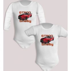 Ford Mustang Shelby — body. Żółte body niemowlęce nikiniki, na lato, bez wzorów, z bawełny, bez kołnierzyka, bez ramiączek. W wyprzedaży za 50.15 zł.