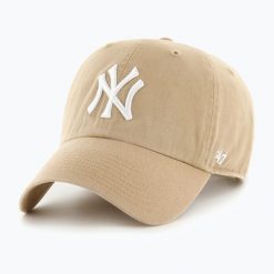 Czapka z daszkiem 47 Brand MLB New York Yankees CLEAN UP W/No Loop Label. Brązowe czapki z daszkiem damskie 47 Brand, na wiosnę, bez wzorów. Za 89.99 zł.