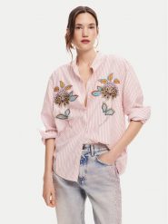 Desigual Koszula Nagano 24WWCW40 Różowy Regular Fit. Czerwone koszule damskie Desigual, m, bez wzorów, z syntetyku, bez kołnierzyka, bez ramiączek. Za 499.99 zł.