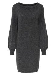 JDY Sukienka dzianinowa w kolorze antracytowym rozmiar: M. Czarne sukienki damskie JDY, bez wzorów, z dzianiny, bez ramiączek. Za 114.44 zł.