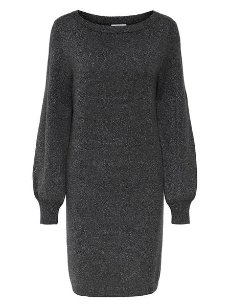 JDY Sukienka dzianinowa w kolorze antracytowym rozmiar: M. Czarne sukienki damskie JDY, bez wzorów, z dzianiny, bez ramiączek. Za 114.44 zł.
