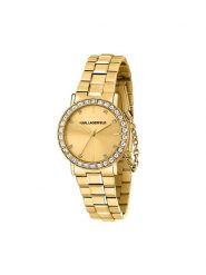 KARL LAGERFELD Zegarek R0553100503 Złoty. Żółte, analogowe zegarki damskie KARL LAGERFELD, złote. Za 1,199.00 zł.