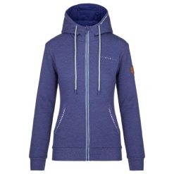 Bluza damska Kilpi ERRY-W. Niebieskie bluzy damskie Kilpi, xs, bez wzorów, bez kaptura. Za 189.67 zł.
