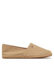 Tommy Hilfiger Espadryle Flag Canvas Espadrille FW0FW08541 Brązowy. Brązowe espadryle damskie Tommy Hilfiger, bez wzorów, z materiału, bez obcasa. Za 169.99 zł.