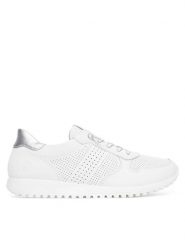 Remonte Sneakersy D3100-80 Biały. Białe obuwie sportowe damskie Remonte, ze skóry, bez zapięcia. Za 265.99 zł.
