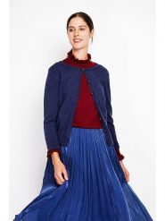 ASSUILI Kardigan w kolorze granatowym rozmiar: 40. Niebieskie kardigany damskie Assuili, bez wzorów. Za 113.99 zł.