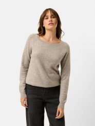 Just Cashmere Kaszmirowy sweter "Abigail" w kolorze szarobrązowym rozmiar: L. Brązowe swetry klasyczne damskie Just Cashmere, l, z kaszmiru, bez kołnierzyka. Za 286.16 zł.