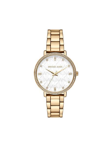 Michael Kors Zegarek Pyper MK4919 Złoty. Żółte, analogowe zegarki damskie Michael Kors, złote. Za 669.99 zł.