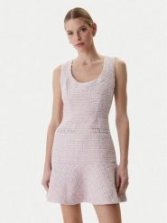 Guess Sukienka koktajlowa W6RK28 WJ632 Różowy Regular Fit. Czerwone sukienki damskie Guess, z aplikacjami, z syntetyku, wizytowe, bez ramiączek. Za 699.99 zł.