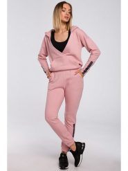 Made of emotion Bluza w kolorze jasnoróżowym rozmiar: XXL. Różowe bluzy damskie Made Of Emotion, xxl, bez wzorów, z kapturem. Za 105.38 zł.