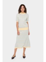 SAINT TROPEZ Koszulka dzianinowa w kolorze żółtym rozmiar: M. Żółte koszulki damskie Saint Tropez, m, bez wzorów, z dzianiny, bez kołnierzyka, bez ramiączek. Za 69.99 zł.