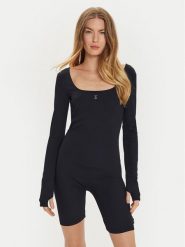 TWINSET Kombinezon 242AM2071 Czarny Slim Fit. Czarne sukienki damskie Twinset, bez wzorów, z syntetyku, bez ramiączek. Za 419.99 zł.