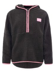 Zwillingsherz Bluza polarowa w kolorze czarnym rozmiar: XL. Czarne bluzy damskie Zwillingsherz, xl, bez wzorów, z polaru, bez kaptura. Za 130.99 zł.