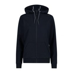 Bluza damska z kapturem CMP. Niebieskie bluzy damskie CMP, xs, bez wzorów, z bawełny, z kapturem. Za 282.90 zł.