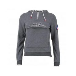 Damska bluza polarowa z kapturem Peak Mountain Aflow. Szare bluzy damskie Peak Mountain, bez wzorów, z polaru, z kapturem. Za 193.50 zł.