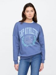 GAP Bluza w kolorze niebieskim rozmiar: XL. Niebieskie bluzy damskie GAP, xl, bez wzorów, bez kaptura. Za 109.78 zł.