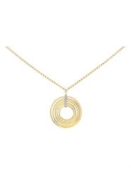 Revoni Złoty naszyjnik z diamentową zawieszką - dł. 42 cm rozmiar: onesize. Żółte naszyjniki damskie Revoni, z diamentem, złote. Za 630.99 zł.