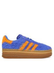 Adidas Sneakersy Gazelle Bold JS3906 Granatowy. Niebieskie obuwie sportowe damskie Adidas, ze skóry, bez zapięcia. Za 479.99 zł.
