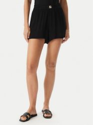 BOSS Szorty materiałowe Double B 50561257 Czarny Regular Fit. Czarne szorty damskie Boss, bez wzorów, z materiału. Za 349.99 zł.