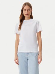 Calvin Klein T-Shirt K20K208294 Biały Regular Fit. Białe t-shirty damskie Calvin Klein, s, bez wzorów, z bawełny, bez kołnierzyka. Za 179.99 zł.