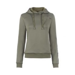 Damska bluza z kapturem zapinana na zamek Cavallo Raiana. Zielone bluzy damskie CAVALLO, bez wzorów, z kapturem. W wyprzedaży za 322.50 zł.