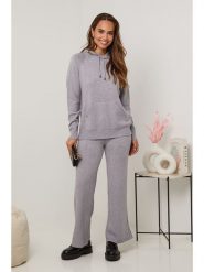 Soft Cashmere 2-częściowy zestaw w kolorze szarym rozmiar: 34/36. Szare swetry klasyczne damskie Soft Cashmere, z kaszmiru, bez kołnierzyka. Za 195.99 zł.