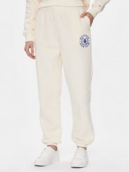 Tommy Hilfiger Spodnie dresowe Crest Sweat Pant WW0WW40601 Écru Regular Fit. Spodnie dresowe damskie Tommy Hilfiger, xs, bez wzorów, z dresówki. Za 399.99 zł.
