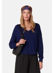 Rodier Sweter w kolorze granatowym rozmiar: S. Niebieskie swetry klasyczne damskie Rodier, s, z kaszmiru, bez kołnierzyka. Za 295.86 zł.