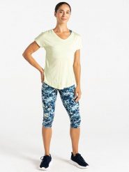 Dare 2b Koszulka sportowa "Vigilant Tee" w kolorze żółtym rozmiar: 42. Żółte koszulki sportowe damskie Dare 2b, bez wzorów, z materiału, bez ramiączek, outdoorowe. Za 65.85 zł.