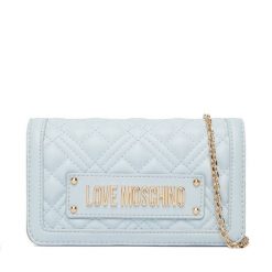 Torebka LOVE MOSCHINO. Niebieskie torebki wieczorowe damskie Love Moschino, bez wzorów, bez dodatków. Za 899.00 zł.