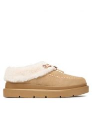 Guess Śniegowce FLFKEY LEA19 Beżowy. Brązowe śniegowce damskie Guess, ze skóry. Za 584.99 zł.