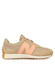 New Balance Sneakersy GS327WO Beżowy. Brązowe buty sportowe dziewczęce New Balance, ze skóry, bez zapięcia. Za 489.99 zł.