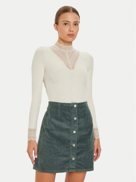 ONLY Bluzka Tilde 15207788 Beżowy Stretch Fit. Brązowe bluzki damskie Only, xl, bez wzorów, z wiskozy, bez kołnierzyka, bez ramiączek. Za 119.99 zł.