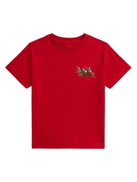 Polo Ralph Lauren T-Shirt 322A95734002 Czerwony Regular Fit. Czerwone t-shirty i koszulki chłopięce Polo Ralph Lauren, bez wzorów, z bawełny, bez kołnierzyka, bez ramiączek. Za 249.99 zł.