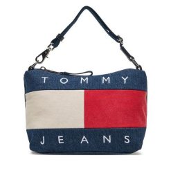 Torebka Tommy Jeans. Niebieskie torebki klasyczne damskie Tommy Jeans, z denimu, bez dodatków. Za 379.99 zł.