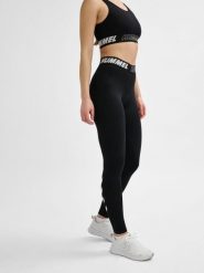 Damskie bawełniane legginsy o średnim kroju Hummel TE Maja. Czarne legginsy damskie Hummel, xs, bez wzorów, z bawełny. Za 124.50 zł.