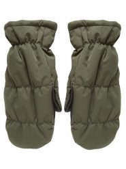 MOSS COPENHAGEN Rękawiczki "Pavinaria" w kolorze khaki rozmiar: onesize. Brązowe rękawiczki damskie Moss Copenhagen, bez wzorów, ze skóry. Za 113.95 zł.