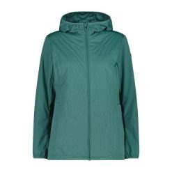 Kurtka damska turystyczna CMP 35Z5476. Zielone kurtki damskie CMP, l, bez wzorów, z softshellu, z kapturem. Za 465.60 zł.