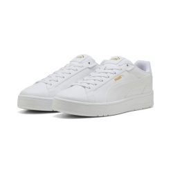 Sneakersy unisex Court Classico PUMA. Białe obuwie sportowe damskie Puma, z materiału, bez zapięcia, trekkingowe. Za 255.30 zł.
