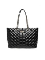 Nine West Torebka EO- VERMONT-III-LDA8407 Czarny. Czarne shopper bag Nine West, bez wzorów, z materiału, bez dodatków. Za 399.99 zł.