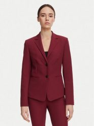 HUGO Marynarka Agonia-1 50539976 Czerwony ciemny Slim Fit. Czerwone marynarki i żakiety damskie Hugo, bez wzorów, z syntetyku. Za 899.99 zł.