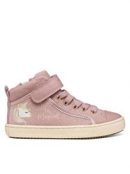 Geox Sneakersy J Kalispera Girl J744GI 0AU54 C8A2L S Różowy jasny. Czerwone trampki dziewczęce Geox, bez wzorów, ze skóry, bez zapięcia. Za 299.99 zł.