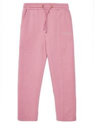 Guess Spodnie dresowe J5YQ17 KAV34 Różowy Regular Fit. Czerwone spodnie dresowe dziewczęce Guess, z aplikacjami, z bawełny. Za 139.99 zł.