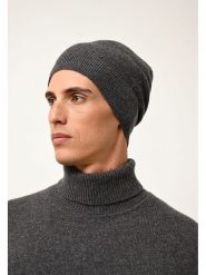 Just Cashmere Kaszmirowa czapka "Ginger" w kolorze antracytowym rozmiar: onesize. Czarne czapki damskie Just Cashmere, bez wzorów, z kaszmiru. Za 170.47 zł.