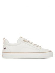 Mustang Sneakersy 1272-311 Biały. Białe obuwie sportowe damskie Mustang, ze skóry, bez zapięcia. Za 259.99 zł.