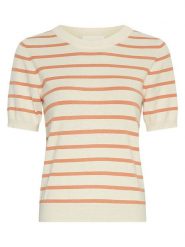 MOSS COPENHAGEN Sweter w kolorze kremowo-karmelowym rozmiar: S/M. Brązowe swetry klasyczne damskie Moss Copenhagen, m, bez kołnierzyka. Za 184.95 zł.